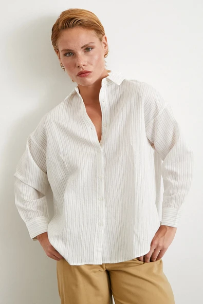 Simetrik Çizgili Gömlek Taş - 3