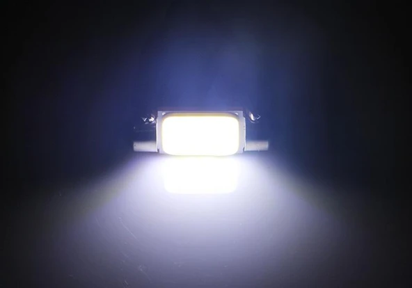 2 Adet 39mm 1.5W 80LM Beyaz COB LED Plaka Okuma Lambası - 4