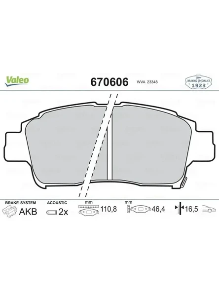 ON FREN BALATASI TOYOTA YARIS 99-05 COROLLA VERSO VVTI 2001-
