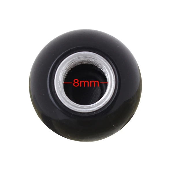 Evrensel 8mm Amerikan Bilardo No8 Topu Stil Plastik Araba Lastik Sibop Kapağı 4lü Siyah - 7