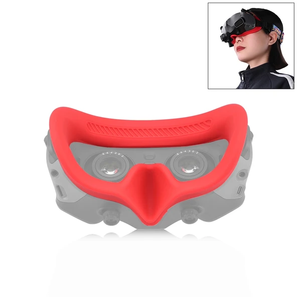 DJI Avata Goggles 2 Uçuş Göz Maskesi Silikon Koruyucu Kılıf Kırmızı