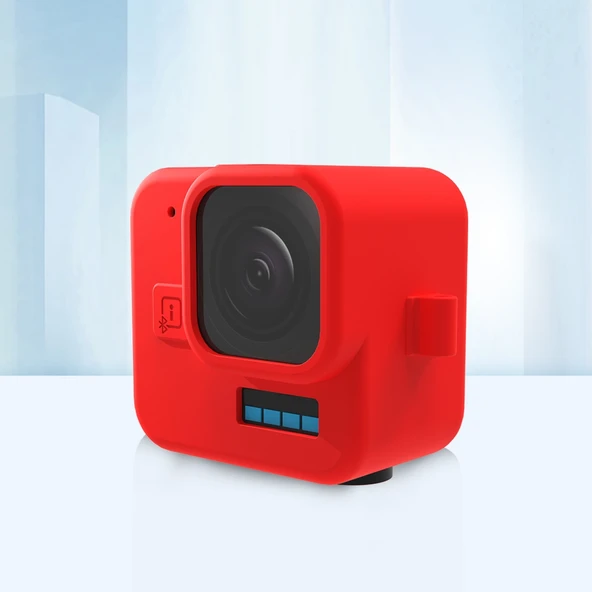 GoPro Hero11 Black Mini Uyumlu Kırmızı Silikon Koruyucu Kılıf - 6