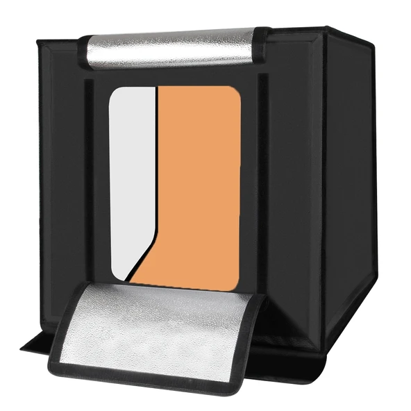 PULUZ Fotoğraf Arka Plan PVC Kağıt Stüdyo Çadır Kutusu Turuncu 73.5x36cm - 8