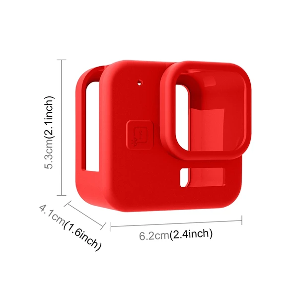 GoPro Hero11 Black Mini Uyumlu Kırmızı Silikon Koruyucu Kılıf - 2