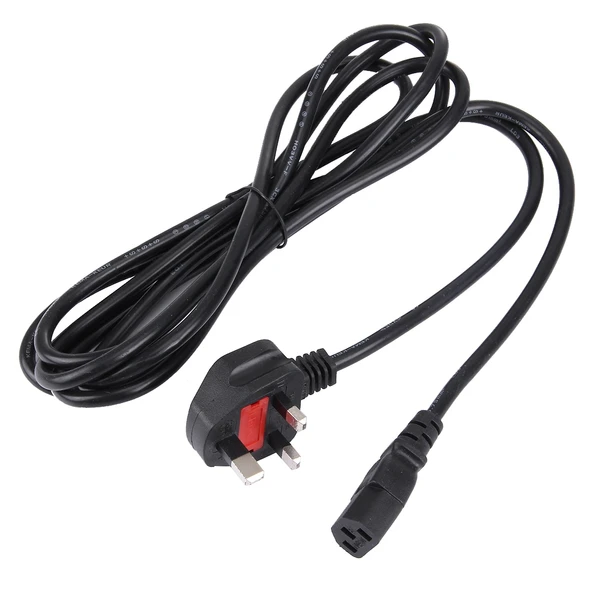 BS-1363A LP60L Sigortalı UK Fişten C13 Güç Kablosu 3 Metre PC Yazıcı Tarayıcı İçin - 2