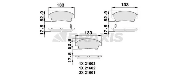 ON FREN BALATASI TOYOTA COROLLA 1993-1998 ENJ (AE100 AE101 KASA) CORONA CARINA AT191 92-97 RAV 4 97-