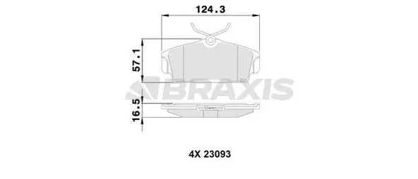 ON FREN BALATASI NISSAN ALMERA 00-10 PRIMERA P11 96-01 (DUZ TIP)