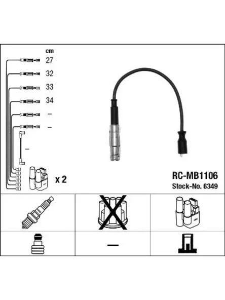 ATESLEME KABLOSU SETI (M266) A-CLASS W169 0412 B-CLASS W245 0511