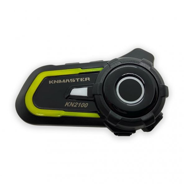 Knmaster Kn2100 Motosiklet Kask İnterkom Bluetooth Intercom Kulaklık Seti Sarı