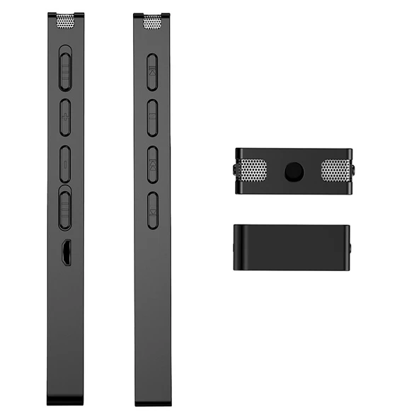 N3 16GB Gürültü Azaltmalı Renkli Ekran Mini MP3 Ses Kaydedici Siyah - 5