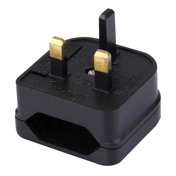 BS-5732 Taşınabilir AB Fişten UK Fişe Adaptör Güç Prizi Seyahat Dönüştürücü Sigortalı