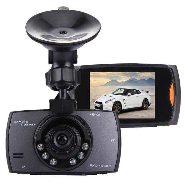 Araba DVR Kamerasi 2.7 Inç LCD Ekran 480P 1.3MP 120 Derece Genis Aci Gece Goruslu Hareket Algilayici TF Kart Destekli G Sensorlu