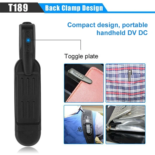 T189 Mini 720P DV Kamera Video Kayıt Kalemi Hafıza Kartı Olmadan - 3