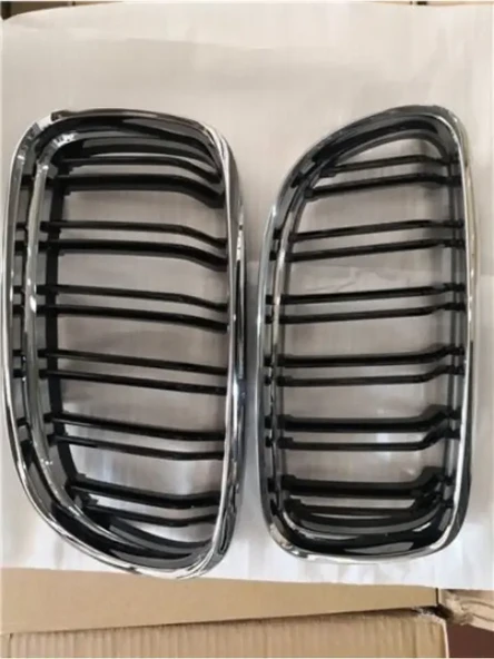 ÖN PANJUR KROM SIYAH ÇIFT ÇITALI SET BMW E90+LCI 2008-2011