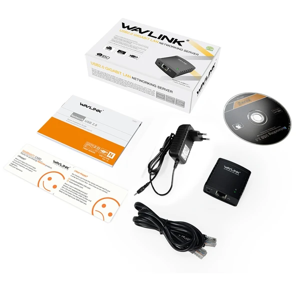 WAVLINK USB 2.0 Yazıcı Paylaşım Sunucusu EU Fiş - 3