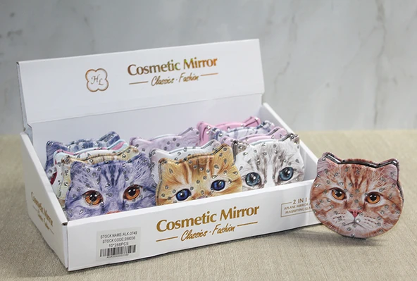 Taşlı Kedi El Aynası ürün görseli