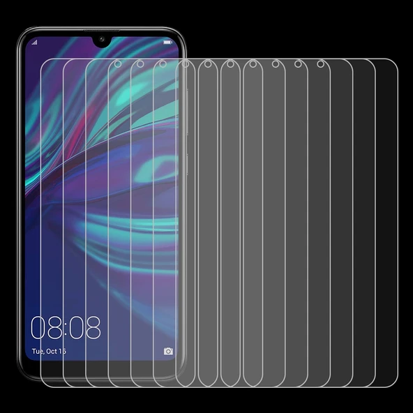 Huawei Y7 2019 Uyumlu 0.26mm 9H 2.5D Temperli Cam Ekran Koruyucu 50 Adet - 8