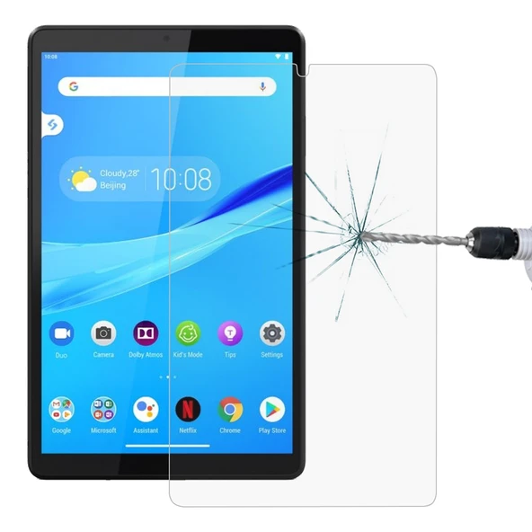 Lenovo Tab M8 Uyumlu 9H Sertlikte 04mm Patlamaya Dayanikli Cam Ekran Koruyucu