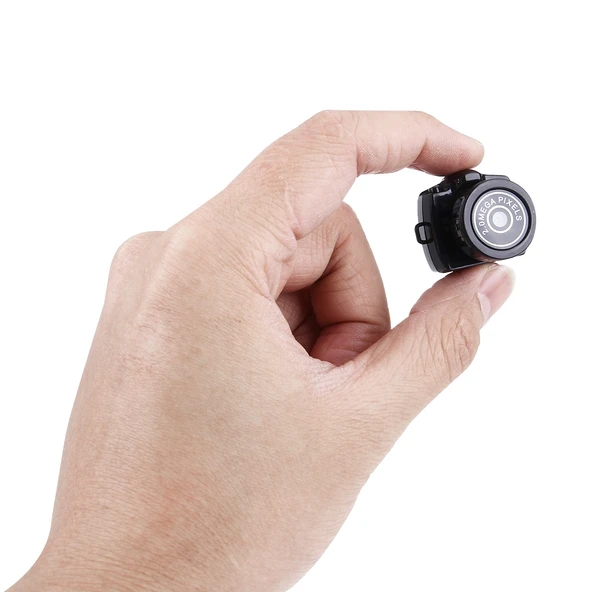 Y2000 HD Ultra Mini Dijital Video Kaydedici Kamera Siyah - 7