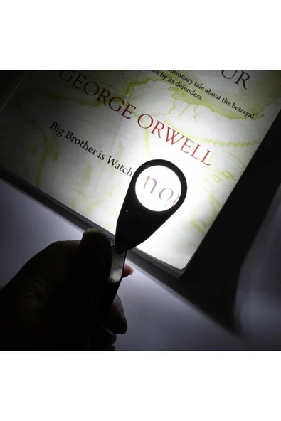 Nikula Mini Led Işıklı Büyüteç Full Çelik Büyüteç Lup Mercek Kuyumcu Büyüteci - 3