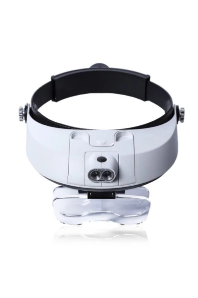 Nikula Kafa Büyüteç Lup Mercek Set Led Işıklı 5 Farklı Ölçüde Lensleriyle Profesyonel Başlık - 4