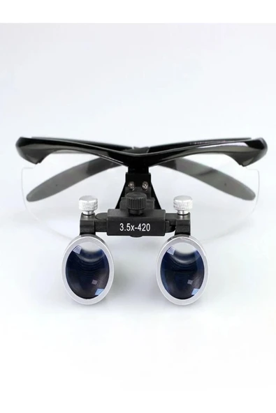 Nikula Diş Cerrahi Orjinal Gözlük Lens Büyüteç 3.5x 420mm Binoküler - Resim 2