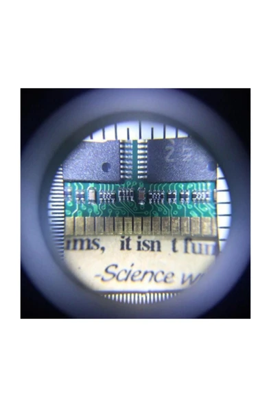 Nikula 10x Optik Ölçekli Metal El Büyüteç Cam Lens 3 Led Işıklı Fermuarlı Eva Çantalı - 5