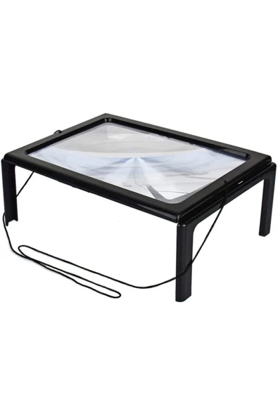 Bosile Led Işıklı , Ayaklı Ve Boyun Askılı 3x Büyütme Büyüteç Model By12