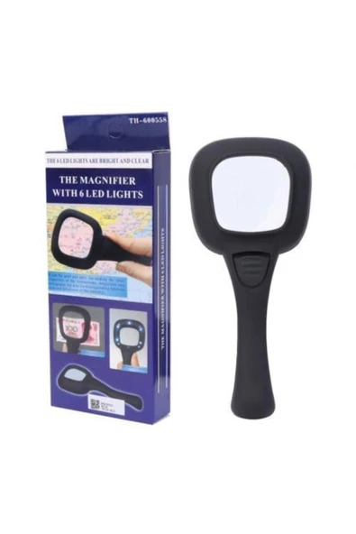 Bosile 6 Ledli Ve Mor Işıklı 60 Mm Mercek Büyüteç - 3