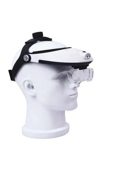 Bosile Işıklı Kafa Büyüteci Tamirci Büyüteci 5 Lensli Mg-81001h - 2