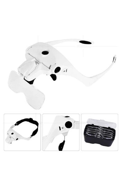 Nikula Mlvx Nikula-Şarjlı Gözlük Büyüteç Çalışma Büyüteci 5 Lensli 9892B2C Mlv Blsm ürün görseli