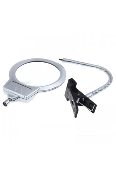 Bosile 2.5x90 Mm 5x24 Mm Büyüteç, Mandallı Metal Hortumlu Masa Üstü Büyüteç - 2