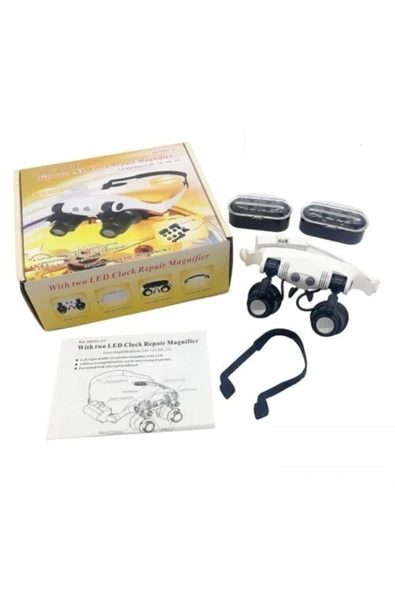 Bosile Çıft Gözlü ,kuyumcu,saat Onarım Için 10x-15x-20x25x Mercekli Gözlük Büyüteç