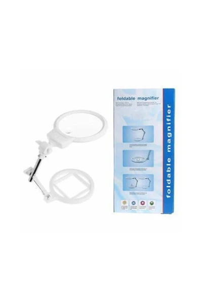 Bosile 130mm Masa Üstü Işıklı Büyüteç Çalışma Lambası Lup Mercek Akrobat Büyüteç - 8