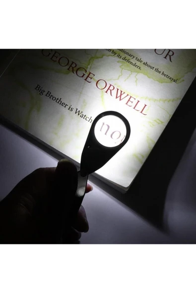 Bosile Mini Led Işıklı Büyüteç Full Çelik Büyüteç Lup Mercek Kuyumcu Büyüteci - 3