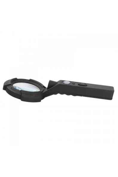 Bosile 4x El Büyüteç 7 Led Aydınlatma Açık Işlevli Pusula Uv Led - Resim 3