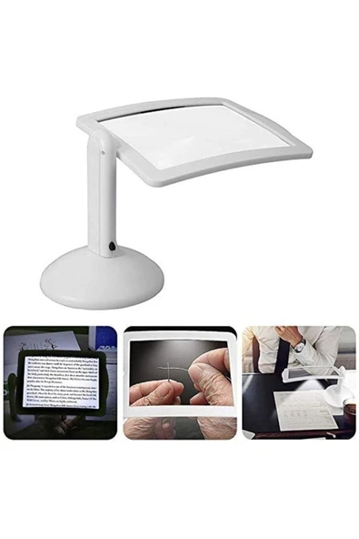 Nikula 3x 360 Derece Döndürme Ekranlı, Çok Fonksiyonlu Masaüstü Büyüteç - 4