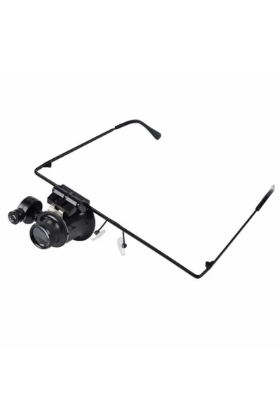 Nikula No.9892a Gözlük Tipi Işıklı Monoküler Büyüteç 20x16mm Optik Lens - 4