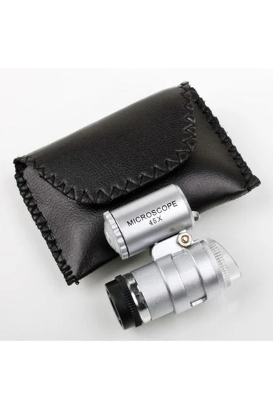 Nikula 45x Mini Mikroskop Büyüteç Çift Beyaz Led Kuyumcu Lüp ürün görseli