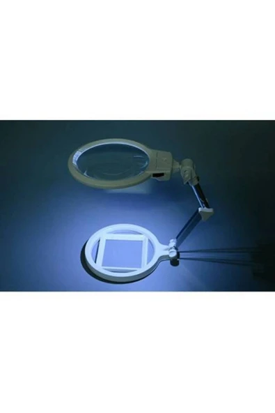 Bosile 130mm Masa Üstü Işıklı Büyüteç Çalışma Lambası Lup Mercek Akrobat Büyüteç - 5