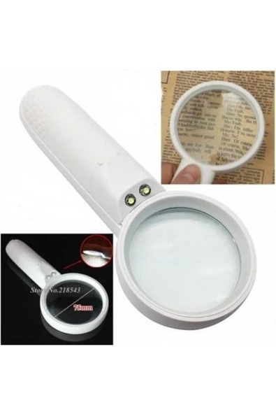 Nikula Işıklı Büyüteç Led Aydınlatmalı 75mm 3x Büyütme