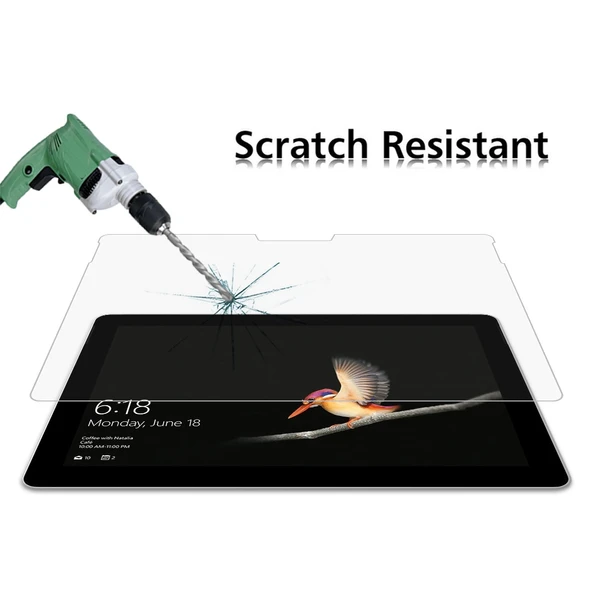 Microsoft Surface Go 2 Uyumlu 25 Adet 9H Sertlikte Patlamaya Dayanıklı Temperli Cam Ekran Koruyucu - 4