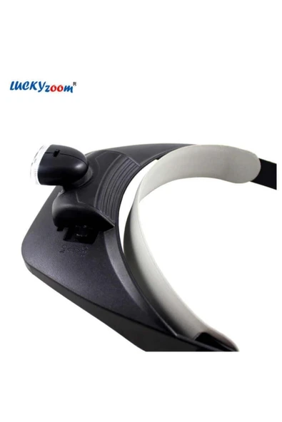 Nikula 3 Ledli Büyüteç Gözlük Kafa Büyüteci Işıklı 1.2x 1.8x 2.5x 3.5x - Resim 3