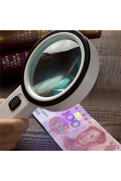 Bosile 30x 95 Mm Çift Hd Optik Cam Lens El Büyüteç 1 Uv 12 Led Işıklı - 8