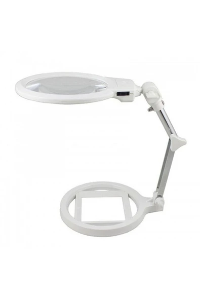 Nikula 2x-6x130mm Led Büyüteç Hd Masaüstü Bakım Okuma Gözlükleri Katlanabilir Işık Büyüteç