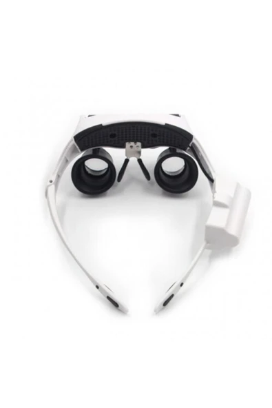 Bosile Çıft Gözlü ,kuyumcu,saat Onarım Için 10x-15x-20x25x Mercekli Gözlük Büyüteç - 2