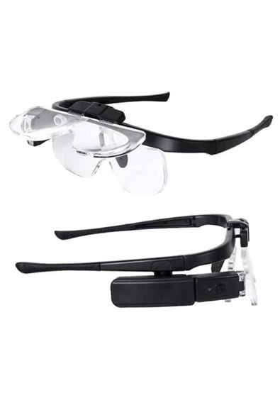 Nikula Şarjlı Gözlük Tip Büyüteç Mercek Lup Lensleriyle Taşıma Çantalı - 3