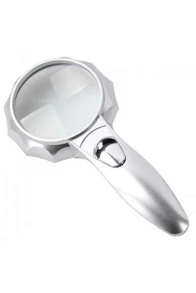 Nikula 4x 6 Led Işık Aydınlatma 75mm Optik Lens El Büyüteç ürün görseli