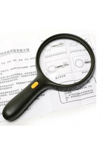 Bosile 3 Led Işıklı Okuma Büyüteci 1.8x-5x - 138mm Lens - 2