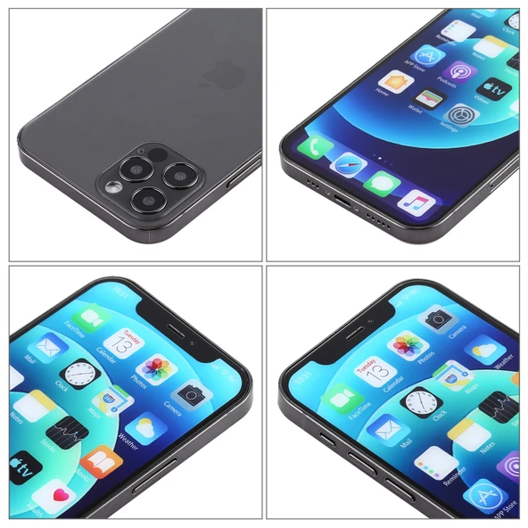 iPhone 12 Pro Sahte Gösterim Modeli Renkli Ekran Gri - 4